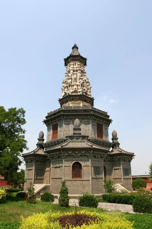 019-6890 河北正定广惠寺多宝塔(华塔)