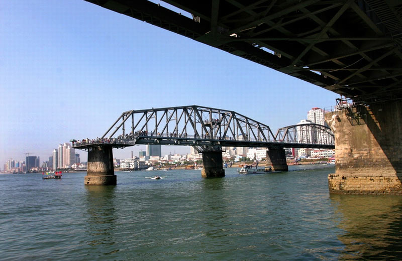 030-0417 辽宁丹东鸭绿江端桥(断桥)